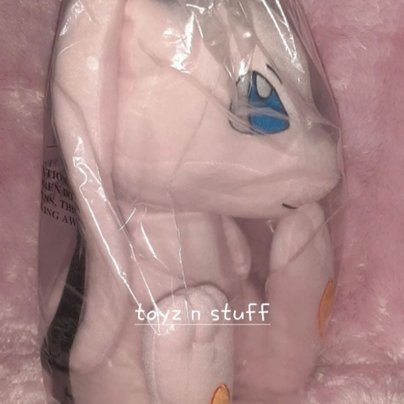 Licensed Pokémon Gotta Catch Em All Mew Plush With Straps 12 Inches - Picture 3 of 5